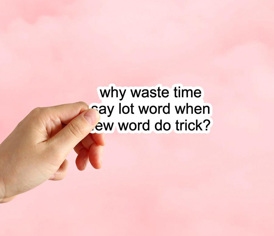 Why Waste Time Say Lot Word When Few Word Do Trick - The Office car decal