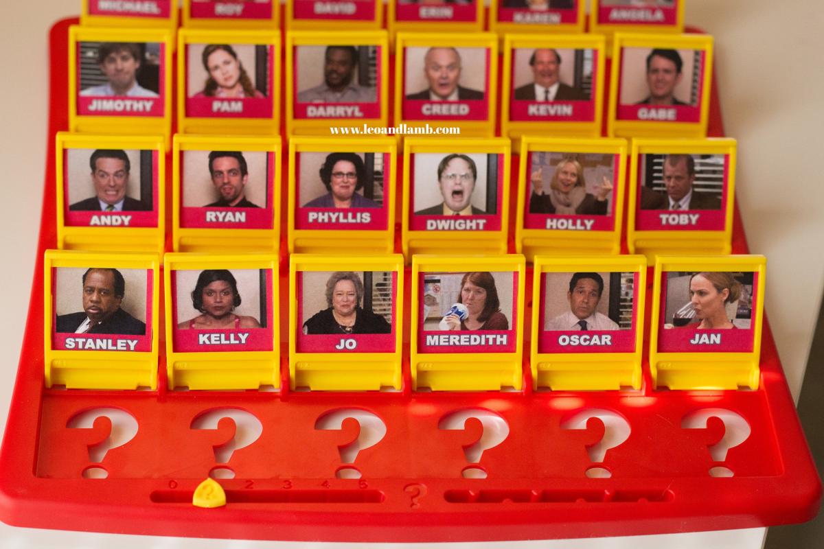 The Office Guess Who Board Game