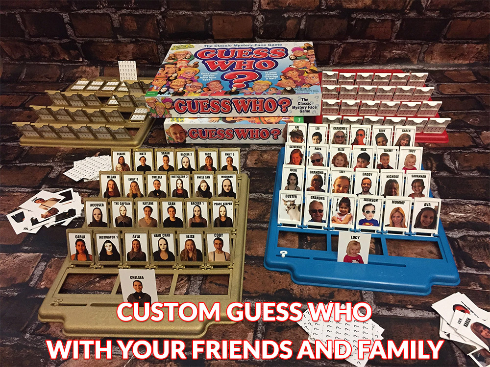 Custome Guess Who Board Game With Pictures of Your Friends and Family
