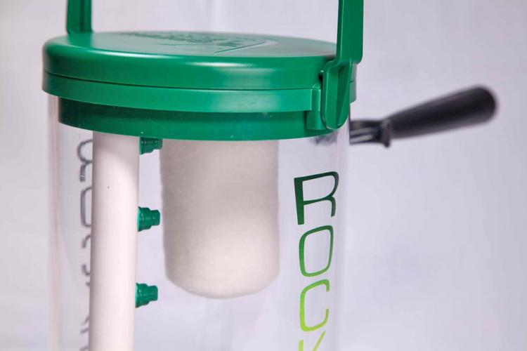 The Rocket Paint Roller Cleaner - Automatic paint roller cleaner attaches to garden hose