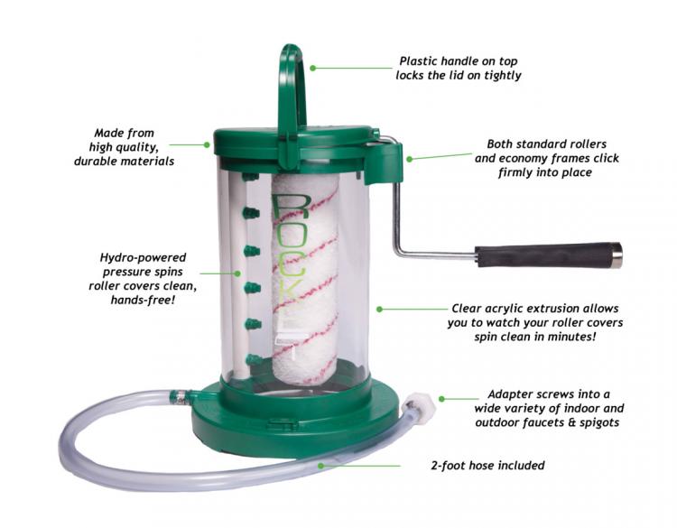 The Rocket Automatic Paint Roller Cleaner