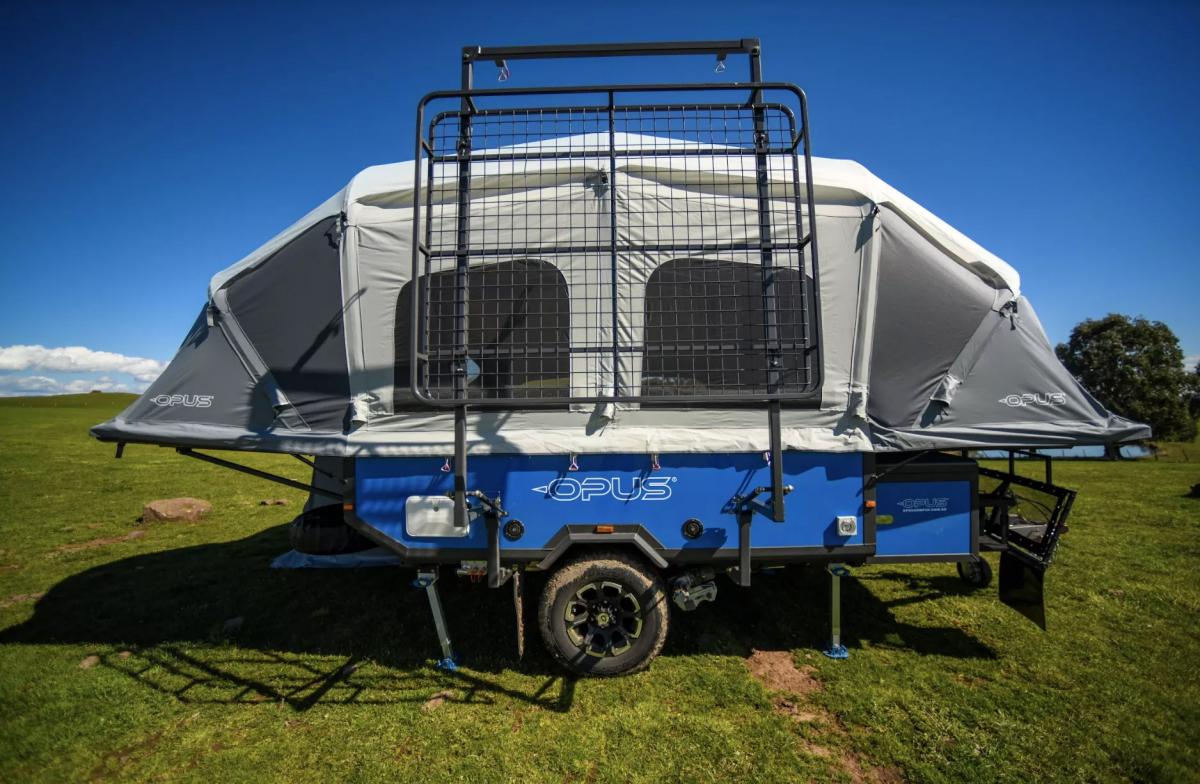 Air-Opus Self-Inflating Camping Trailer - Automatic pop-up camper with kitchen