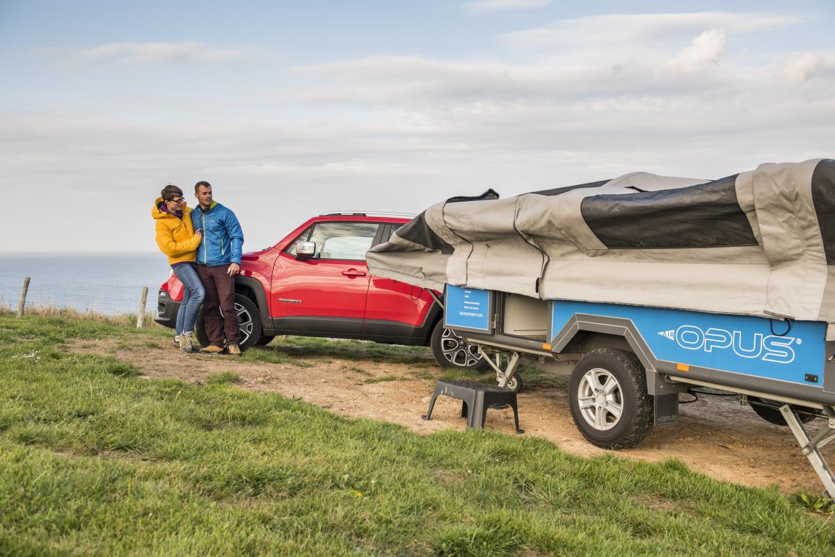 The Self Inflating Air Opus Trailer Auto Expands To 121 Square Feet Of Camping Space