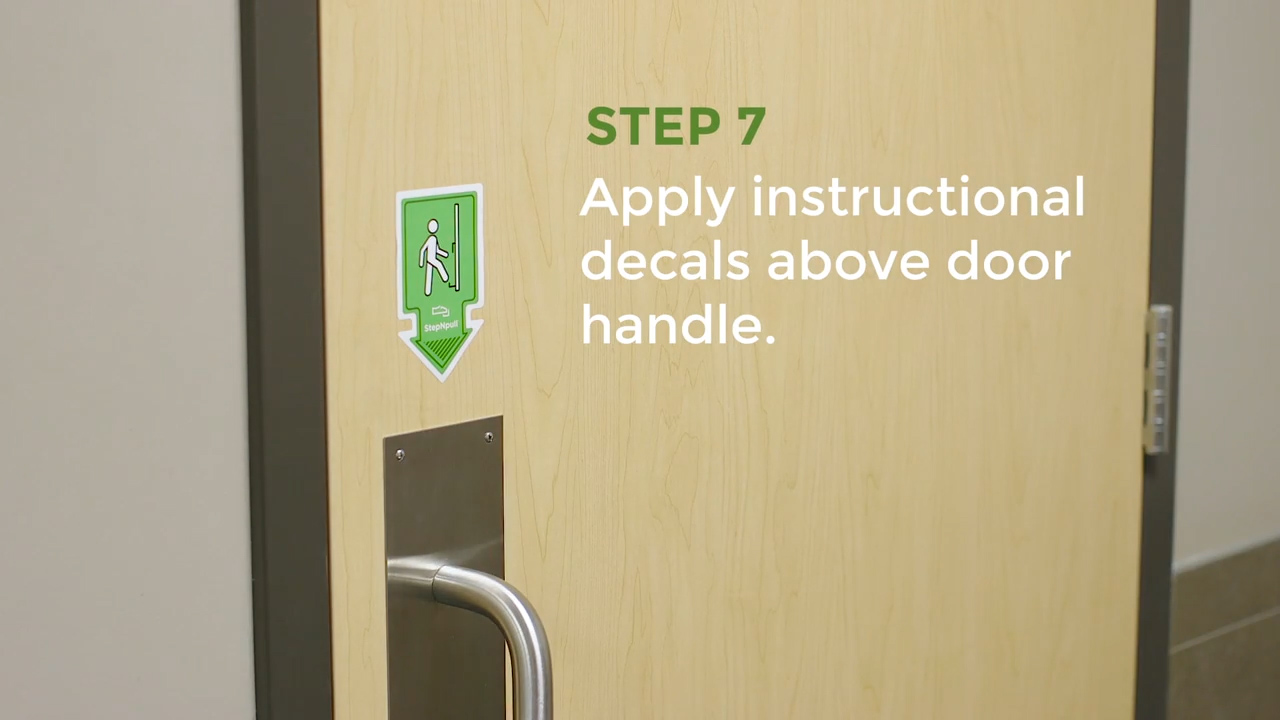 StepNPull Foot Door Handle - Open public bathroom doors with your foot