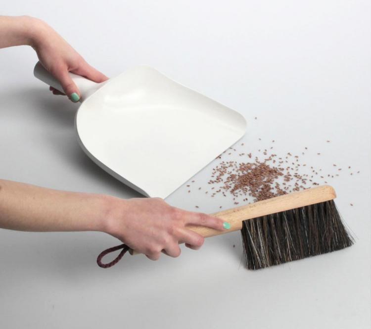 Sweeper and Funnel Dustpan with a Funnel