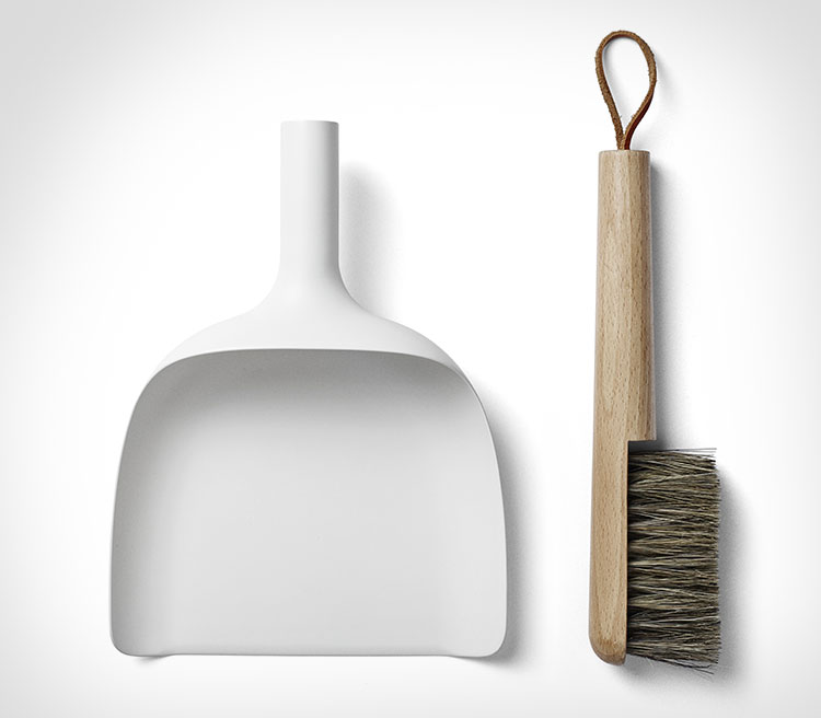 Sweeper and Funnel Dustpan with a Funnel