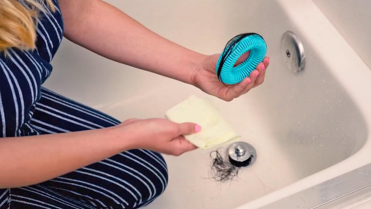 Tub Ring Instant Bath Tub Hair Catcher