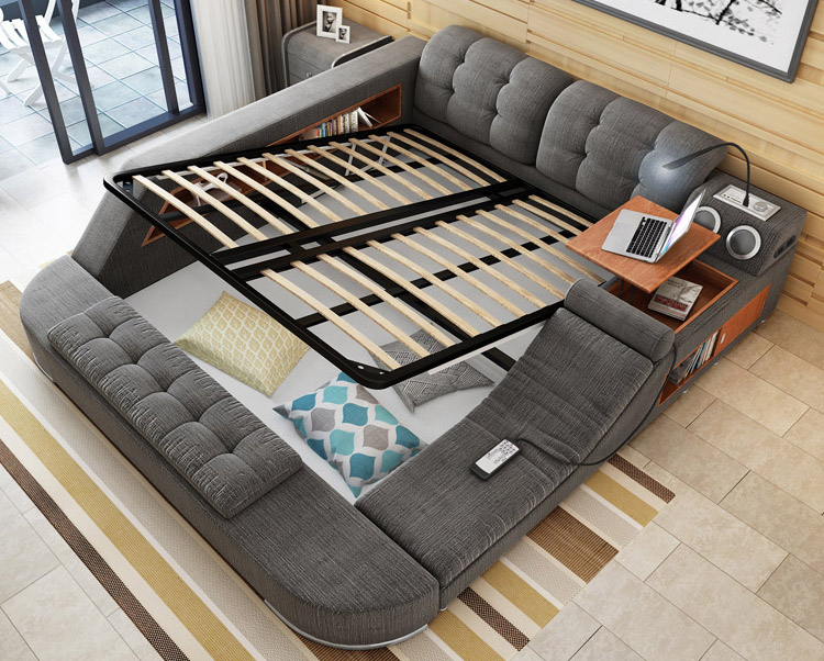 beds with built in chairs