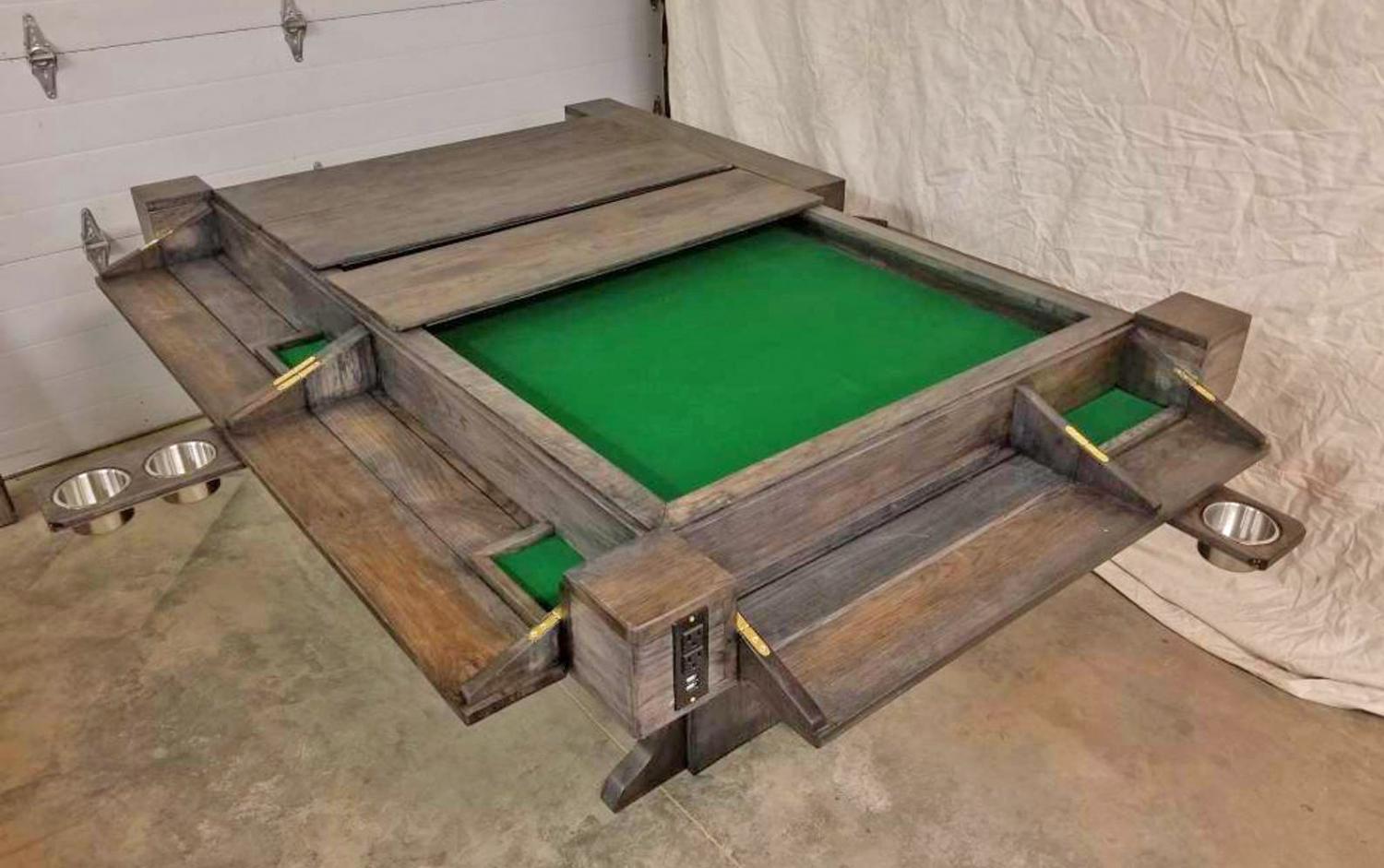 The Ultimate Gaming Table - Custom wooden board game tables with LED lighting