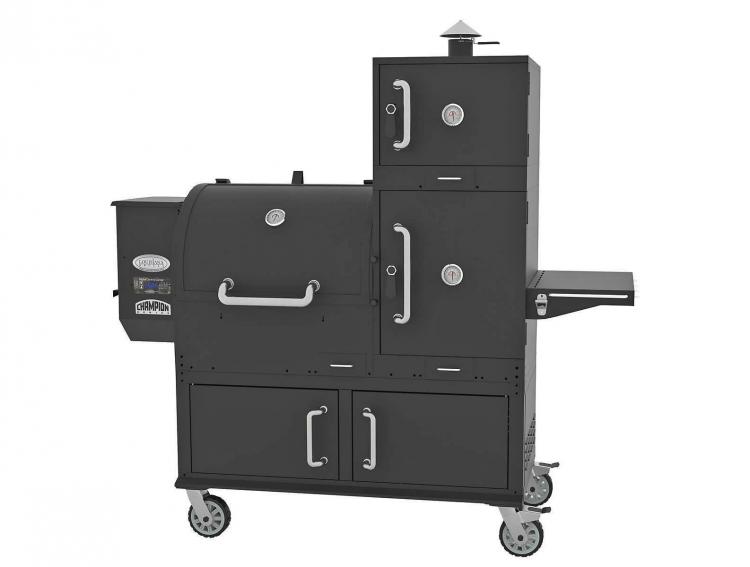 This Ultimate Grill Features 23.8 Square Feet Of Cooking Area - Louisiana Grills Champion Pellet Grill - Giant BBQ Smoker