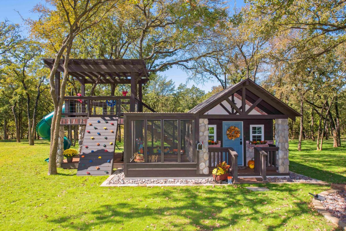 The Ultimate She Shed With Attached Kids Play Area