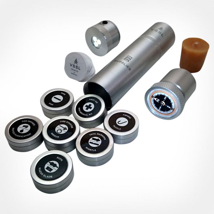 VSSL Survival Tools Packed Into Functional Cylinders