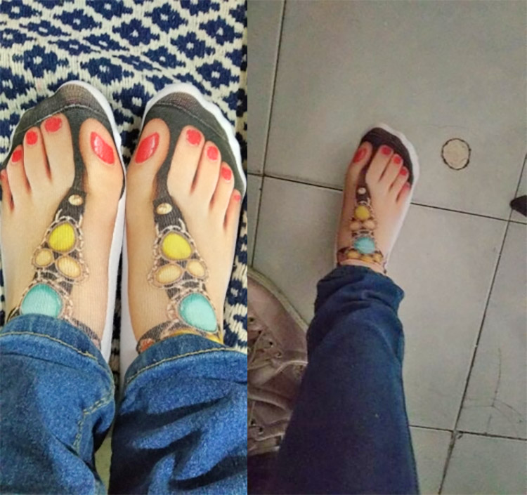 horrible toes in flip flops