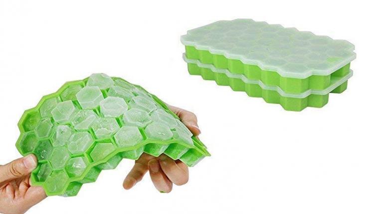 Standard Green Silicone Rubber Ice Tray