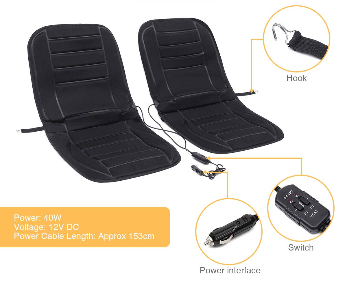 After-Market Heated Car Seat Attachment - Heated Car Seat Cover