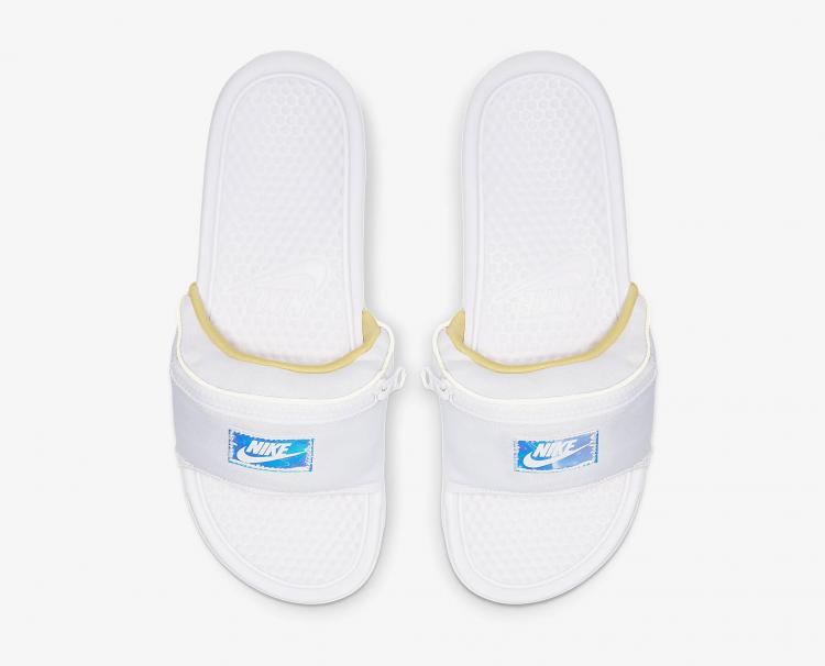 Nike Benassi JDI Fanny Pack Slides - Fanny pack sandals with zipper pocket
