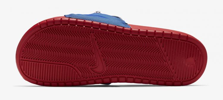 nike slides with zipper pouch