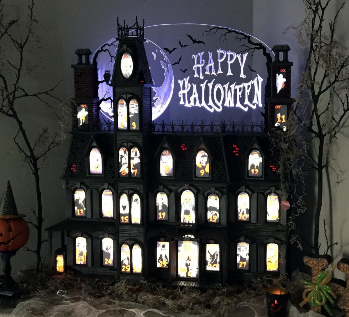 This Spooky Halloween Advent Calendar House Helps Countdown To October 31