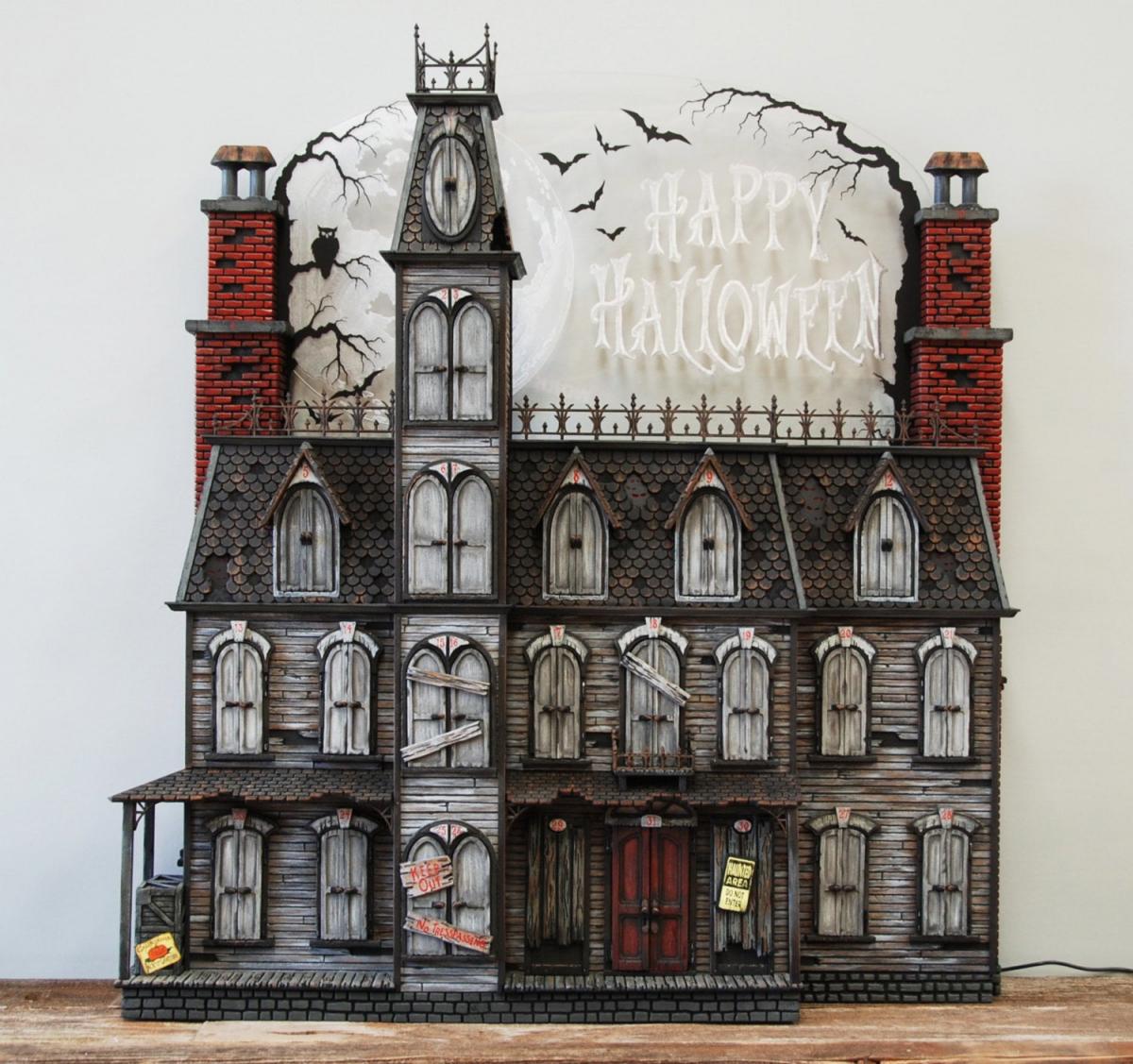 Home Living Home Décor Halloween Haunted House for Holding Mini