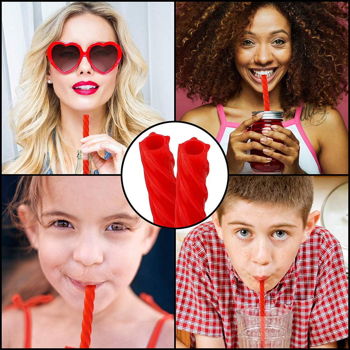 Barbuzzo Reusable Licorice Straws - Reusable red vine licorice straw