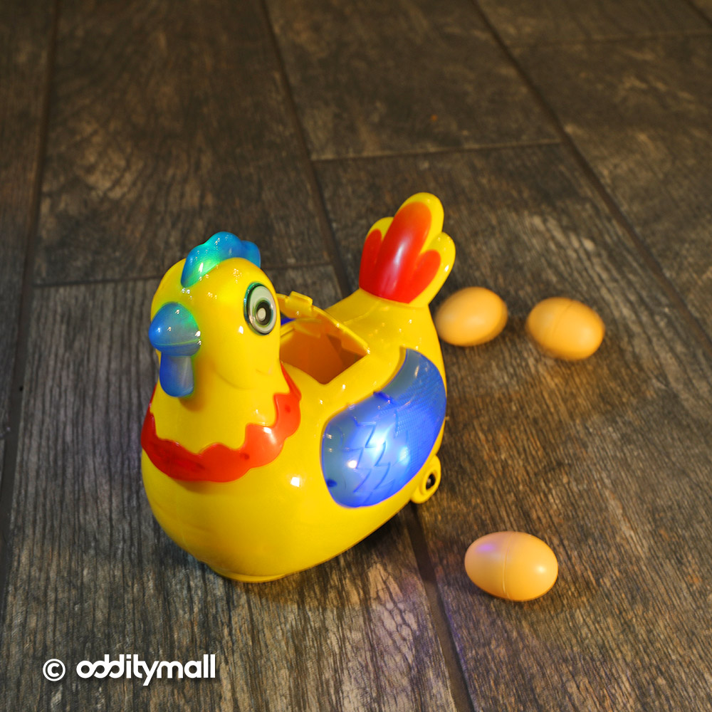 egg laying hen toy