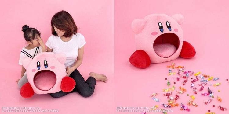 Kirby Mouth Cushion - Geeky open mouth Kirby pillow
