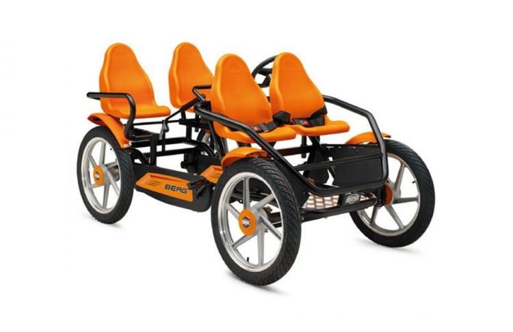 Berg GranTour 4-person bicycle - Family bicycle go-kart with steering wheel