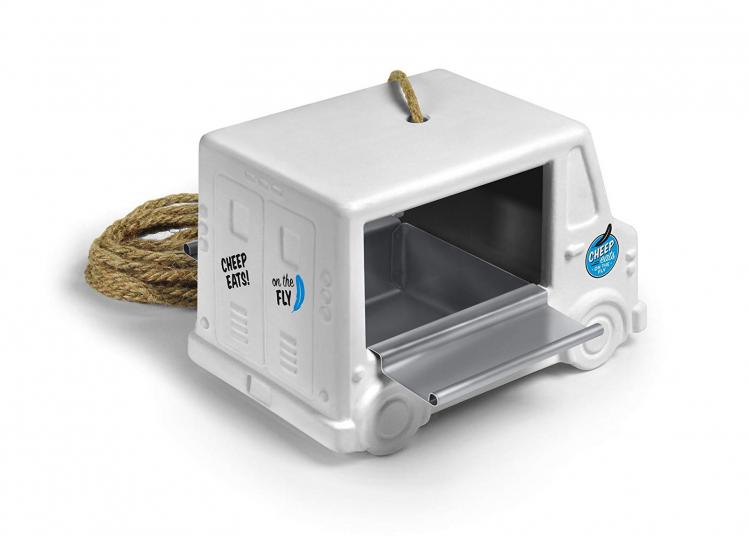 Food Truck Bird Feeder - Cheep Eats hanging bird feeder truck