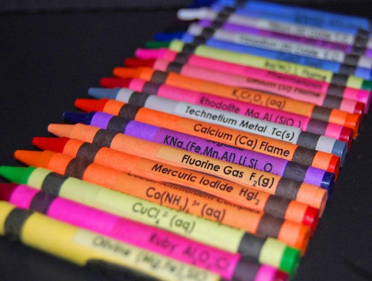 These Chemistry Crayon Labels Help Kids Learn Periodic Table of Elements  While Drawing