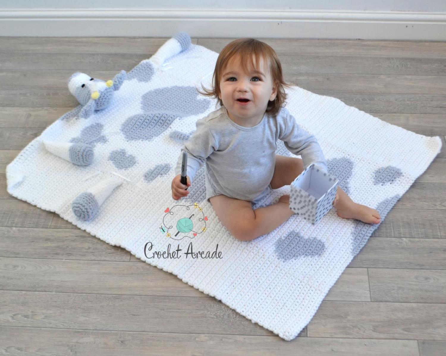 Crochet animal discount blankets for babies