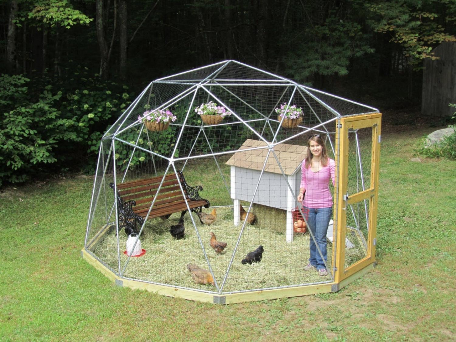 Geodesic Domes Chicken Coop Safety Dome