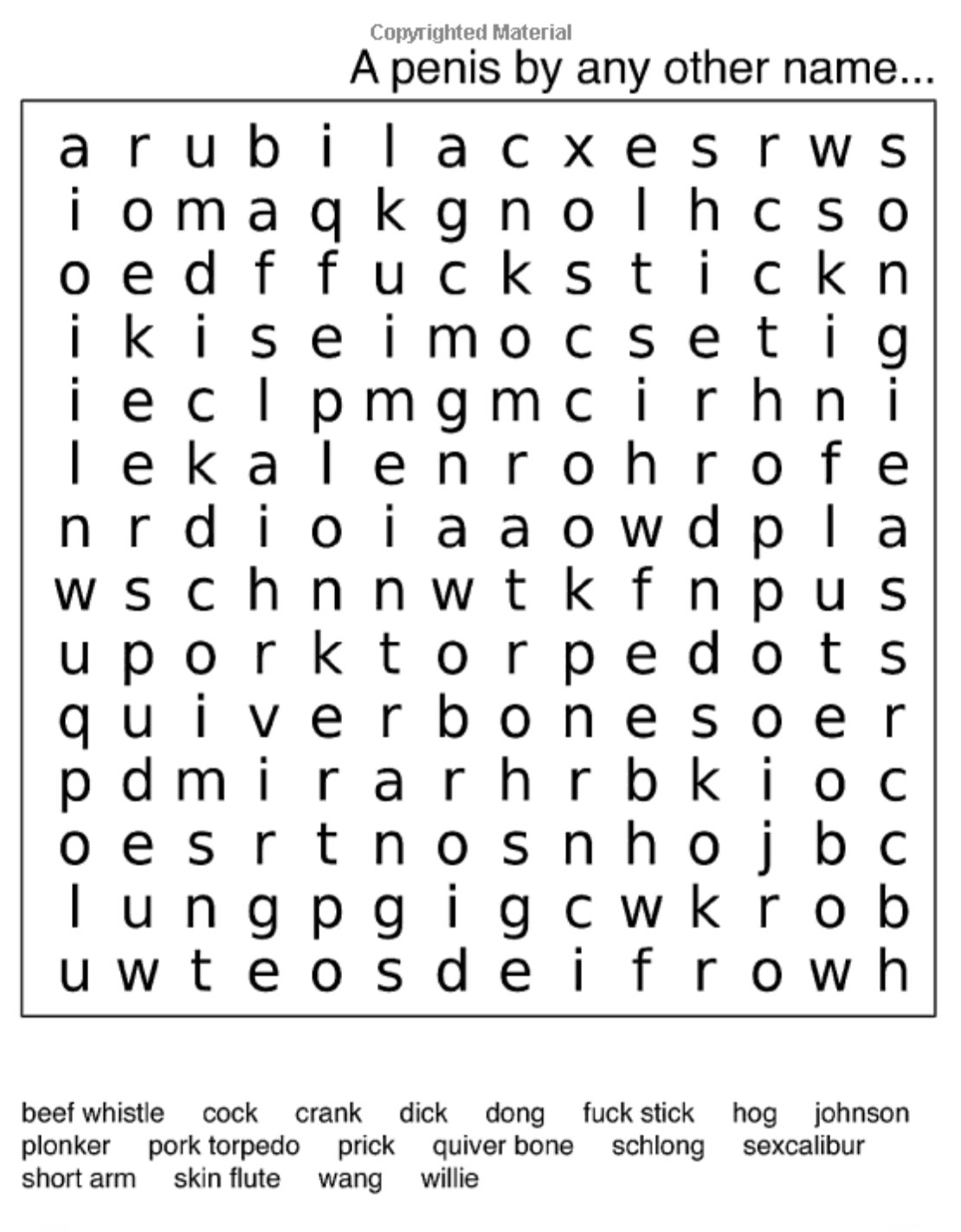 Inappropriate Word Search