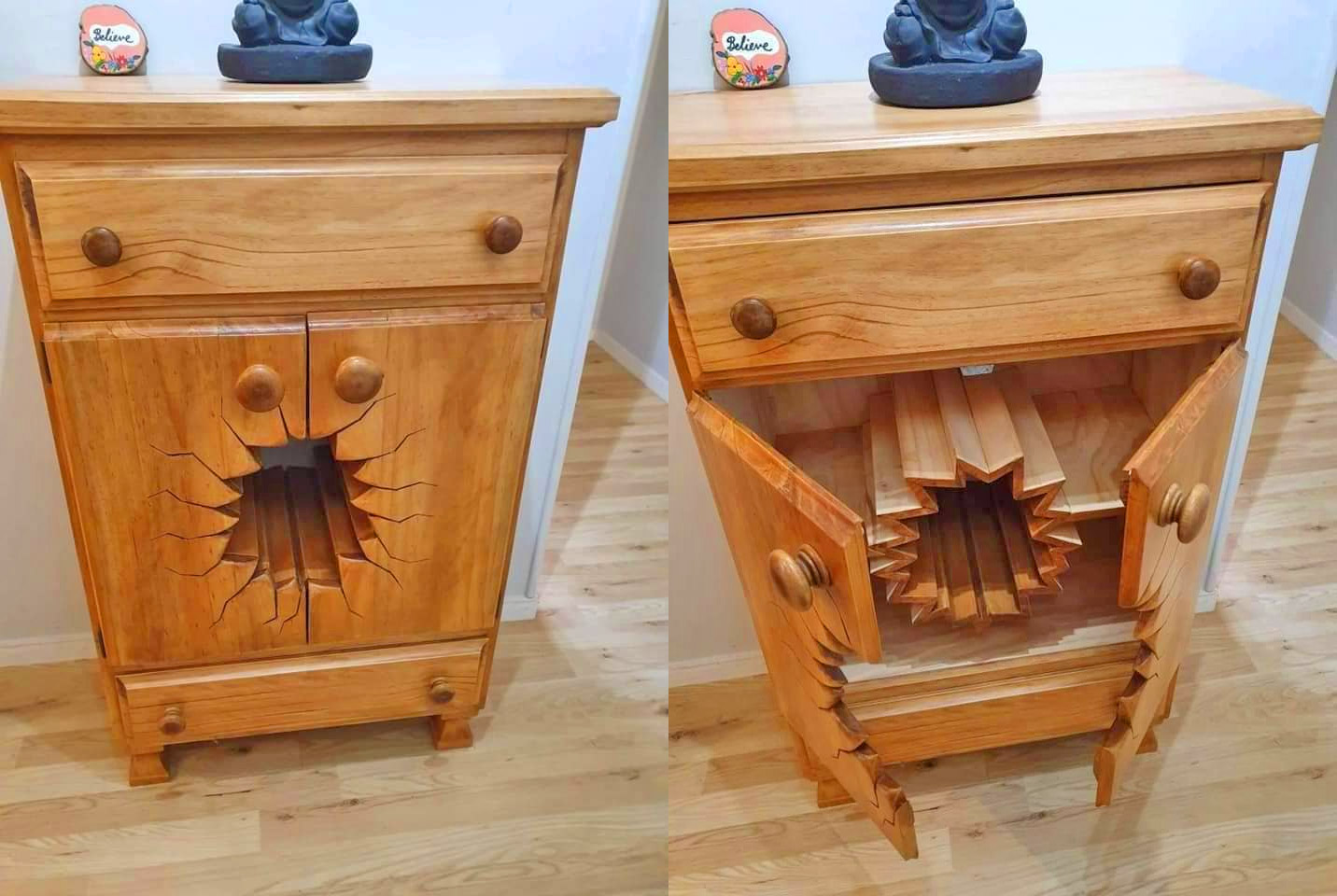 These Incredible Warped And Cracked Design Dressers Seem Like They