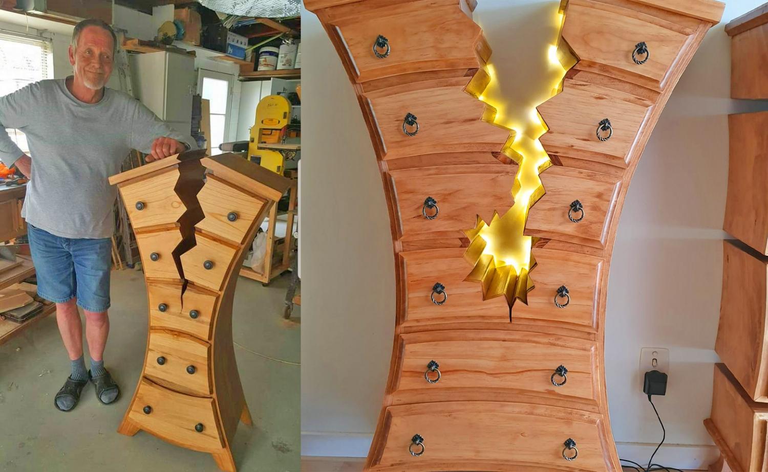 These Incredible Warped And Cracked Design Dressers Seem Like They