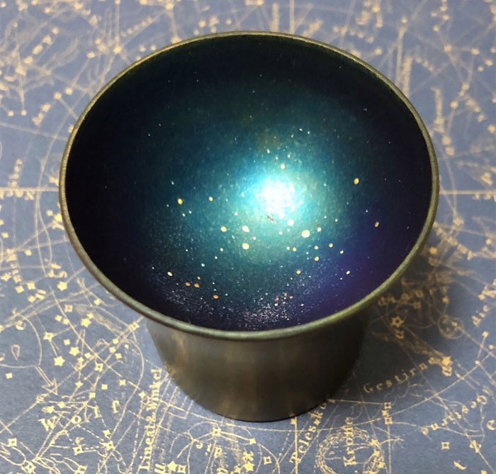 Japanese Cups Turns Into Galaxies When Clear Liquid Is Added - Space Galaxy Shot Glasses