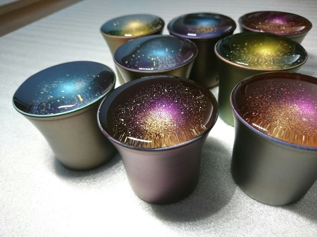 Japanese Cups Turns Into Galaxies When Clear Liquid Is Added - Space Galaxy Shot Glasses