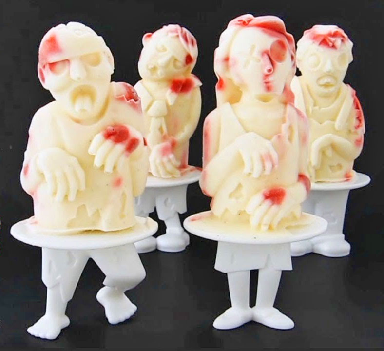 Zombie Popsicle Mold Horror Silicone Ice Pop Molds 4 Cavity - Temu