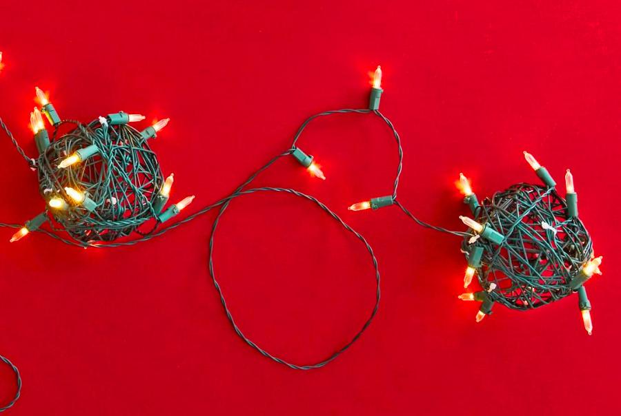 Funny National Lampoons Christmas Vacation Pre-tangled String Lights Tangled ball of lights