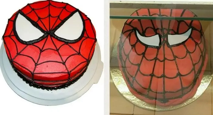 Spiderman cake baking fail - Best pinterest baking fails