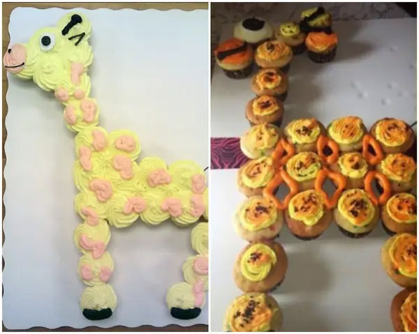 Giraffe cupcakes baking fail - Best pinterest baking fails