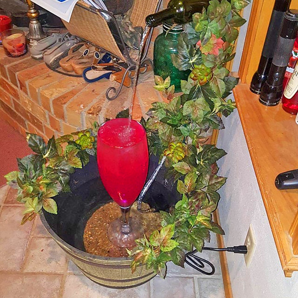 These Plans Let You Build Your Own Backyard Wine Bottle Fountain