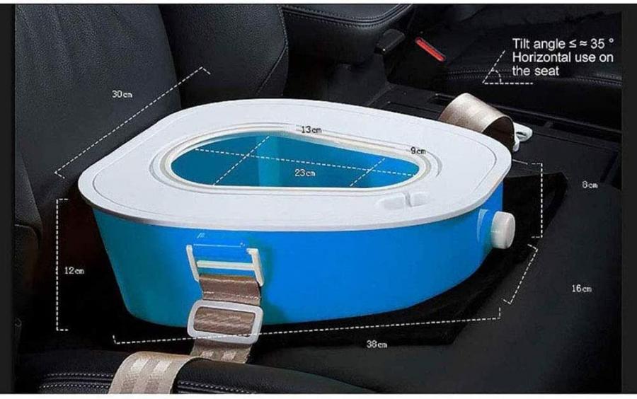 Portable Car Toilet To poo inside the car while driving
