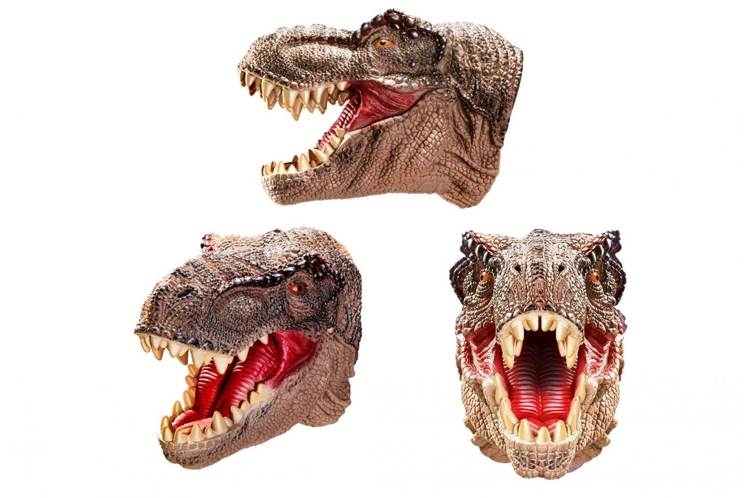 Realistic Rubber Dinosaur Hand Puppets - battle dinosaur head gloves