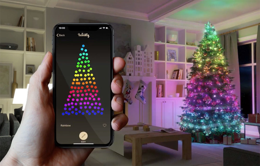 Twinkly Smart Chrismas Decorations Lighting - Smart Phone Connected LED Christmas String Lights