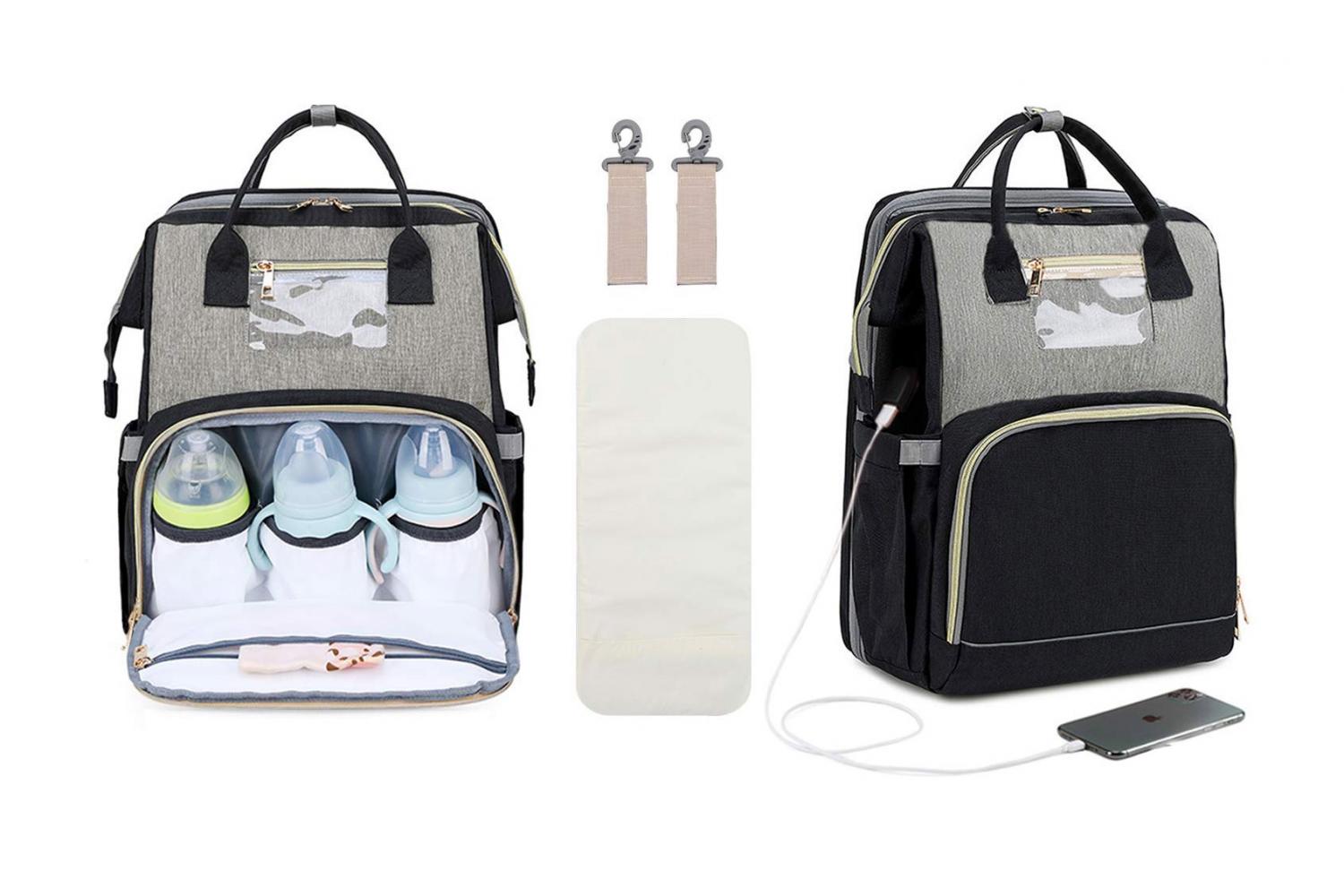 This 3-in-1 Diaper Bag Has Its Own Changing Station/Bassinet