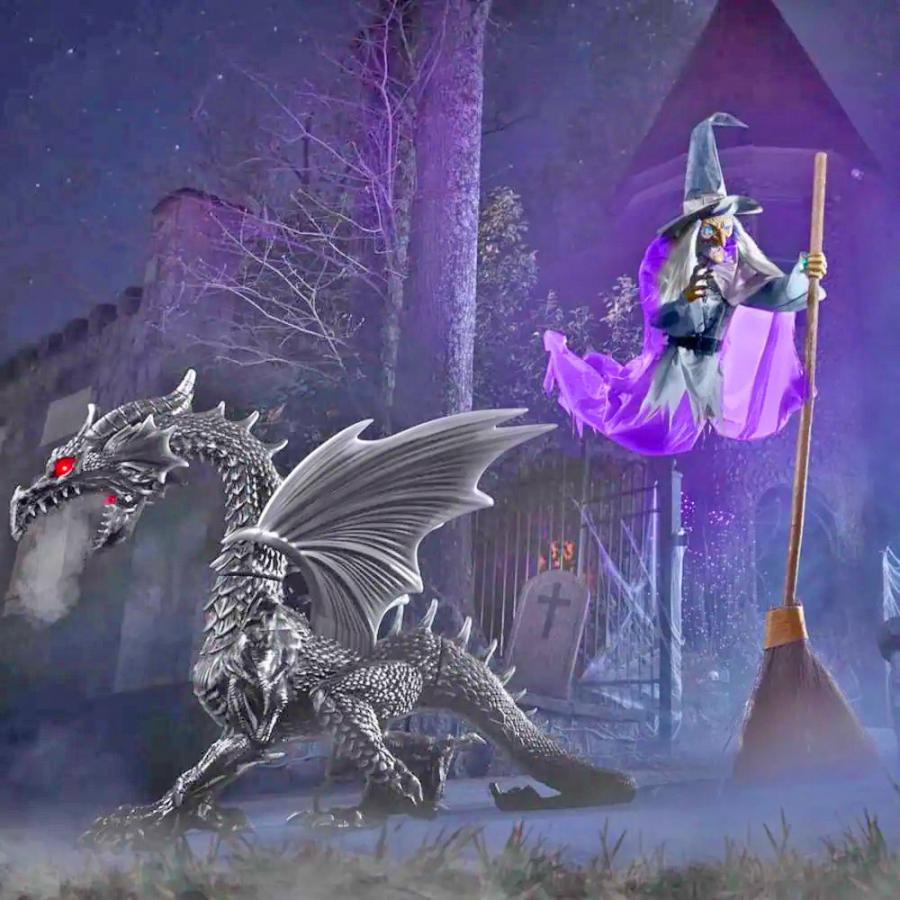 This 6 Foot Tall Fog Breathing Dragon Is The Ultimate Halloween ...