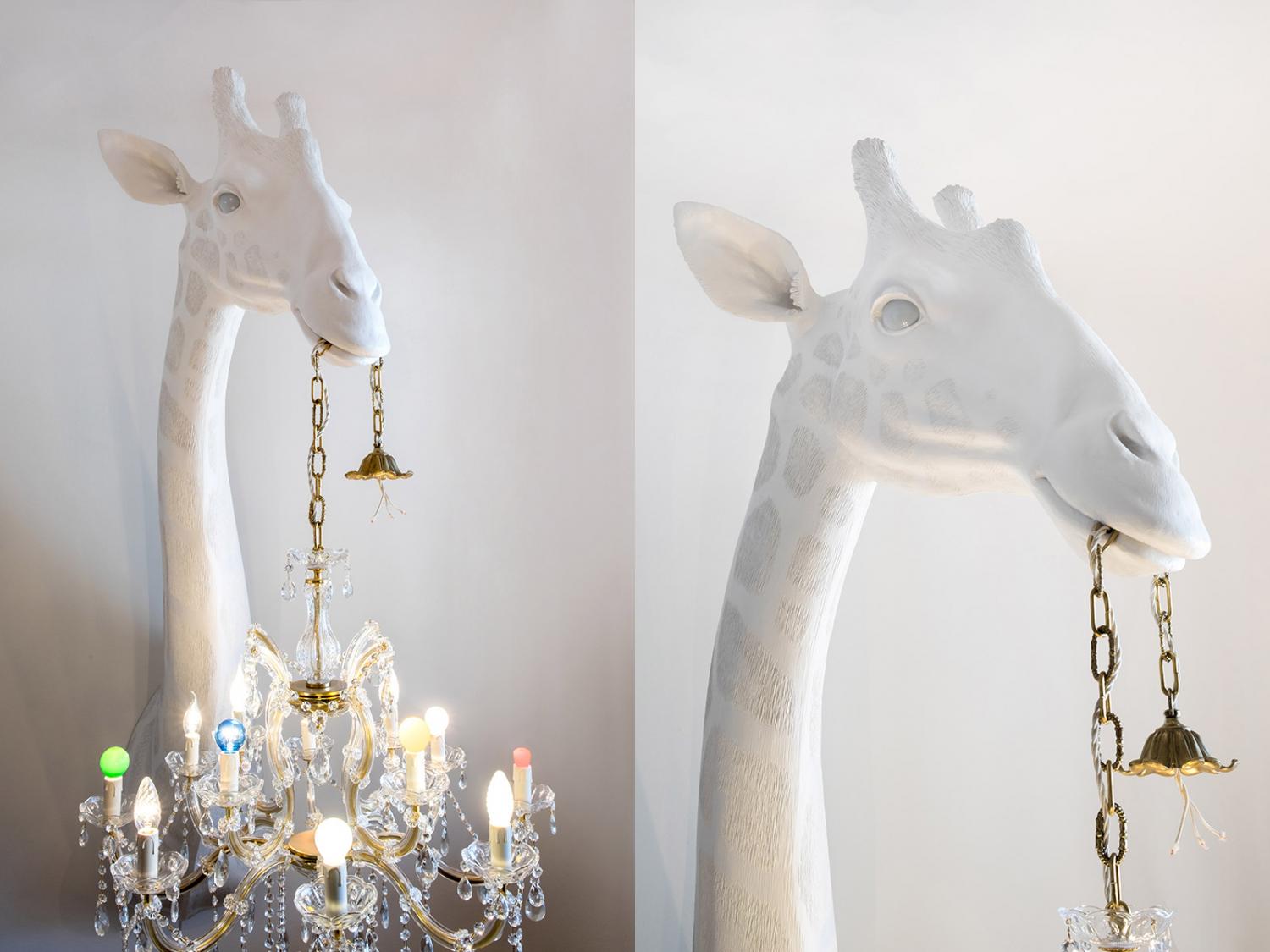 You Can Now Get Giant Giraffe Chandelier Lamps That Are The Same Size