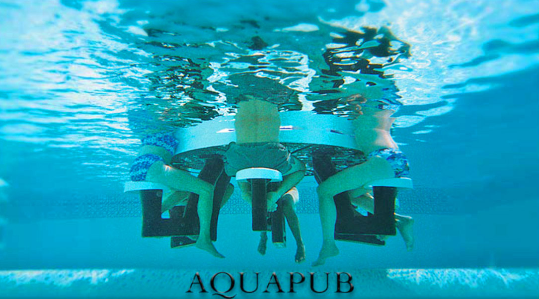 Aquapub Floating Bar Table Seats 6 people