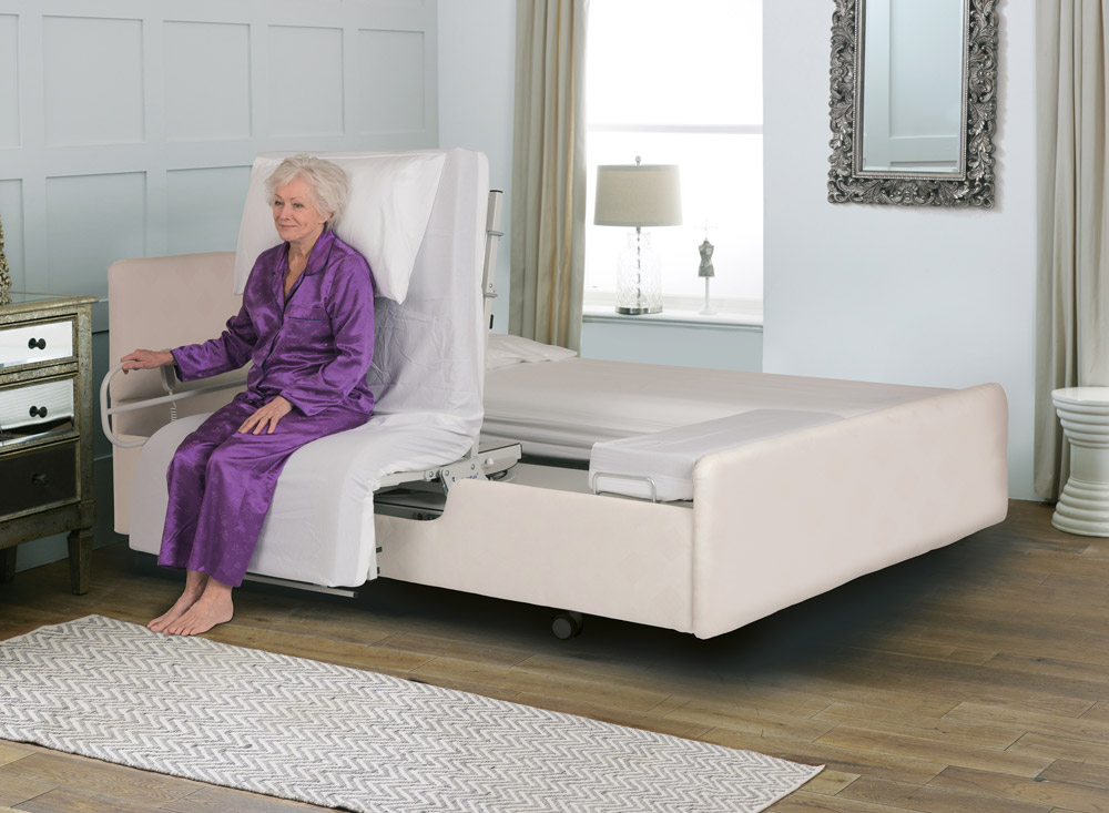 bed with remote control mattress