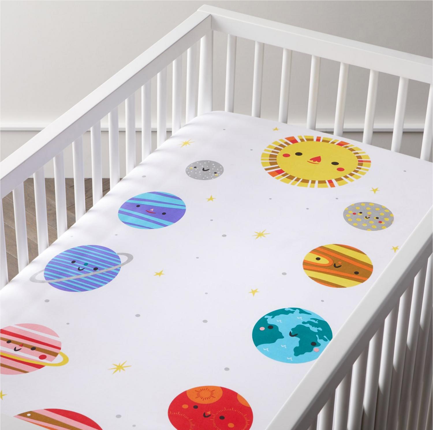 space themed crib sheets